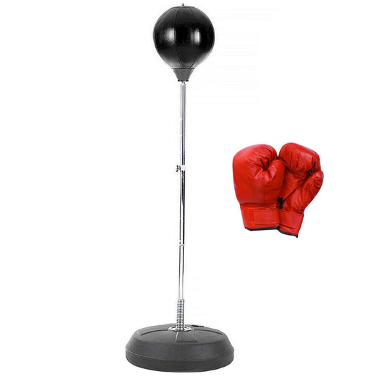 NNEDSZ Free-Standing Boxing Set: PU Punching Ball & Boxing Gloves-0
