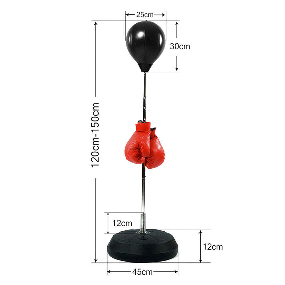 NNEDSZ Free-Standing Boxing Set: PU Punching Ball & Boxing Gloves-1